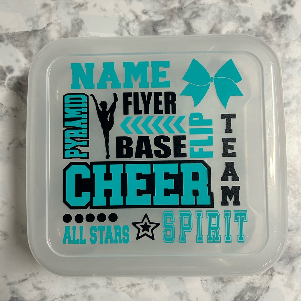 Cheer Dance Gymnastic Competition Bow Boxes Case Design #1